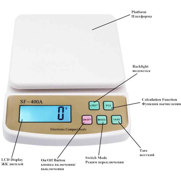 Digital Kitchen Scale SF-400A - bakeware bake house kitchenware bakers supplies baking