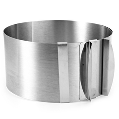6"-12" Stainless Steel Adjustable Cake Ring - bakeware bake house kitchenware bakers supplies baking