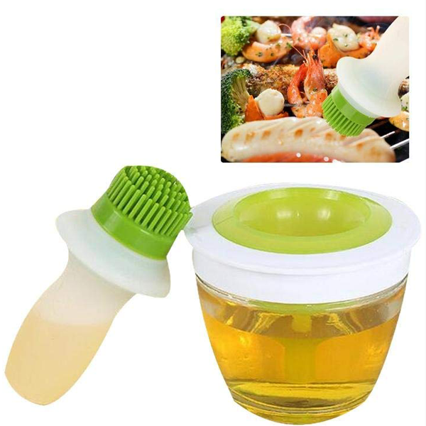 Silicone Chef's Basting Oil Brush Set - bakeware bake house kitchenware bakers supplies baking