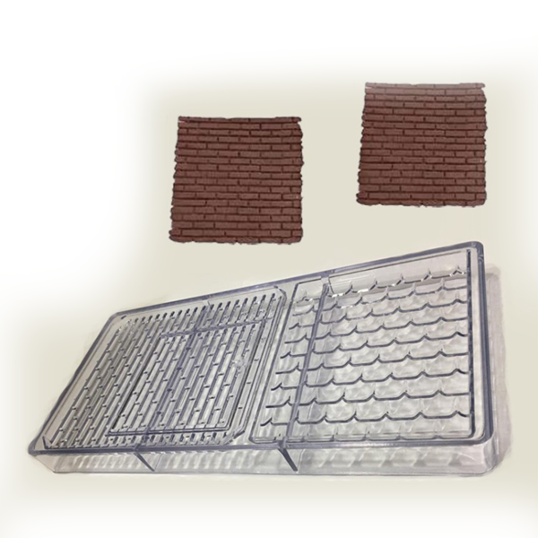 Acrylic Chocolate Mold House Walls - bakeware bake house kitchenware bakers supplies baking