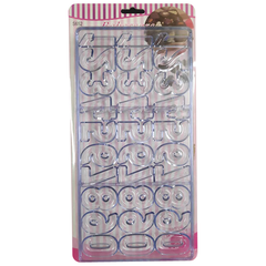 Cake Decor 0 to 9 Number Shape Polycarbonate Chocolate Mold - bakeware bake house kitchenware bakers supplies baking