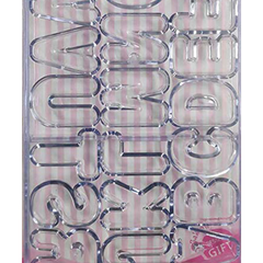 Cake Decor 26 Cavity Alphabet Shape Polycarbonate Chocolate Mold - bakeware bake house kitchenware bakers supplies baking