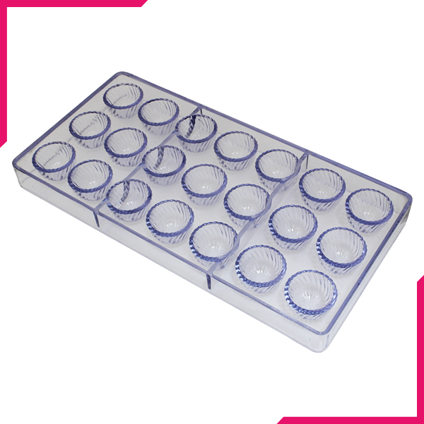 Cake Decor 21 Cavity Flower Polycarbonate Chocolate Mold - bakeware bake house kitchenware bakers supplies baking