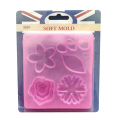 Silicone Soft Flower Mold - bakeware bake house kitchenware bakers supplies baking