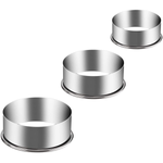 Stainless Steel Round Cookie Cutter Set 3Pcs - 5.5cm, 6.5cm, 7.5cm - bakeware bake house kitchenware bakers supplies baking