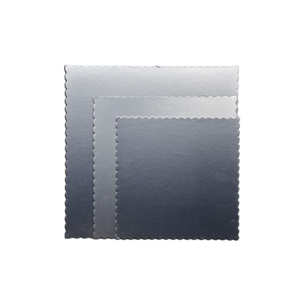 Square Cake Board Silver 3Pcs Set - bakeware bake house kitchenware bakers supplies baking
