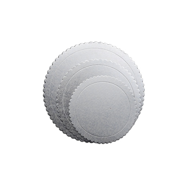 Round Cake Board Silver 3Pcs Set - bakeware bake house kitchenware bakers supplies baking