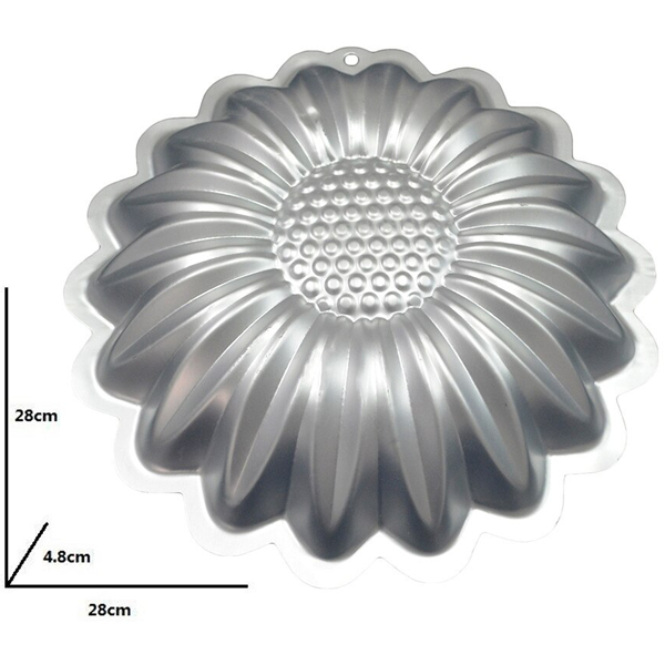 Aluminum Sunflower Cake Decorating Mold - bakeware bake house kitchenware bakers supplies baking
