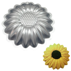 Aluminum Sunflower Cake Decorating Mold - bakeware bake house kitchenware bakers supplies baking