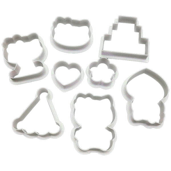 Hellow Kitty Shape Cookie Cutter 8 Pcs Set - bakeware bake house kitchenware bakers supplies baking