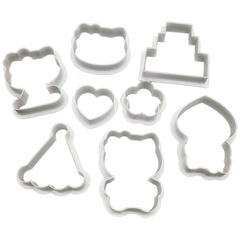 Hellow Kitty Shape Cookie Cutter 8 Pcs Set - bakeware bake house kitchenware bakers supplies baking