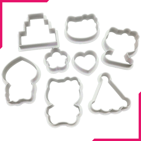 Hellow Kitty Shape Cookie Cutter 8 Pcs Set - bakeware bake house kitchenware bakers supplies baking