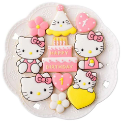 Hellow Kitty Shape Cookie Cutter 8 Pcs Set - bakeware bake house kitchenware bakers supplies baking