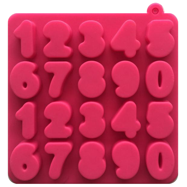 0 to 9 Digital Number Shape Silicone Ice Cube Tray Mold - bakeware bake house kitchenware bakers supplies baking