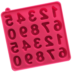 0 to 9 Digital Number Shape Silicone Ice Cube Tray Mold - bakeware bake house kitchenware bakers supplies baking