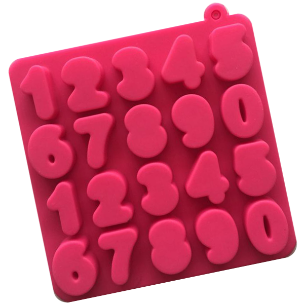 0 to 9 Digital Number Shape Silicone Ice Cube Tray Mold - bakeware bake house kitchenware bakers supplies baking