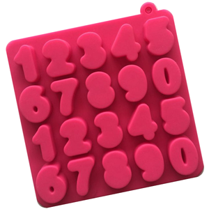 0 to 9 Digital Number Shape Silicone Ice Cube Tray Mold - bakeware bake house kitchenware bakers supplies baking