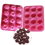 12 Cavity Silicone Flower Mold - bakeware bake house kitchenware bakers supplies baking