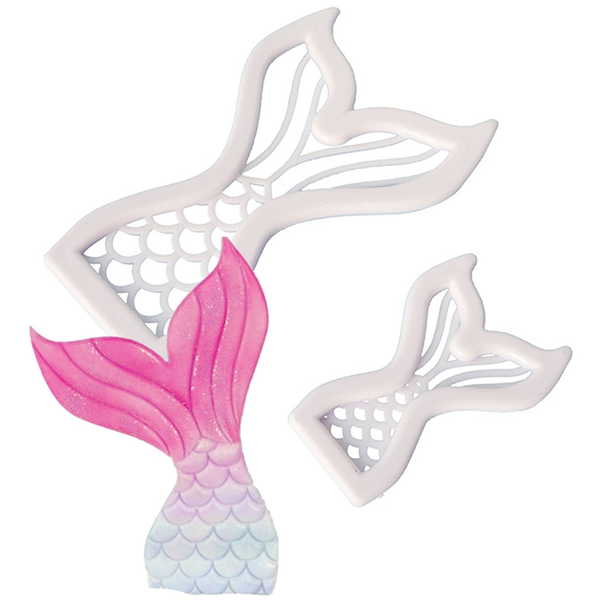 Fish Tail Fondant & Cookie Cutter 2Pcs Set - bakeware bake house kitchenware bakers supplies baking