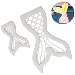 Fish Tail Fondant & Cookie Cutter 2Pcs Set - bakeware bake house kitchenware bakers supplies baking