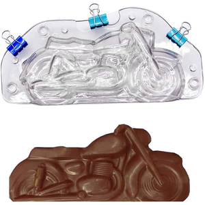 Acrylic 3D Motor Cycle Shape Chocolate Mold - bakeware bake house kitchenware bakers supplies baking