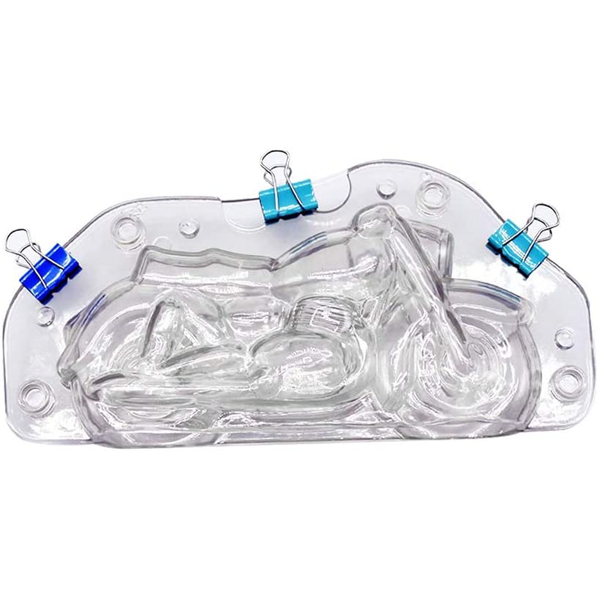 Acrylic 3D Motor Cycle Shape Chocolate Mold - bakeware bake house kitchenware bakers supplies baking