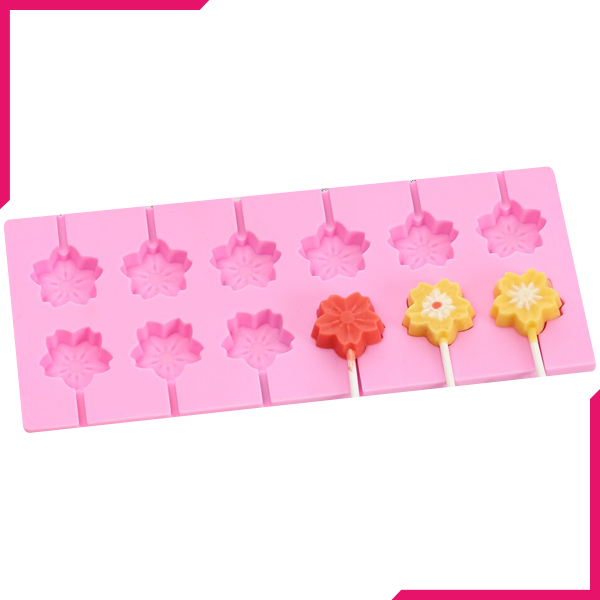Silicone Mold for Flower Lollipop - bakeware bake house kitchenware bakers supplies baking