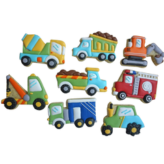 Construction Vehicle Cookie Cutter 8 Pcs Set - bakeware bake house kitchenware bakers supplies baking