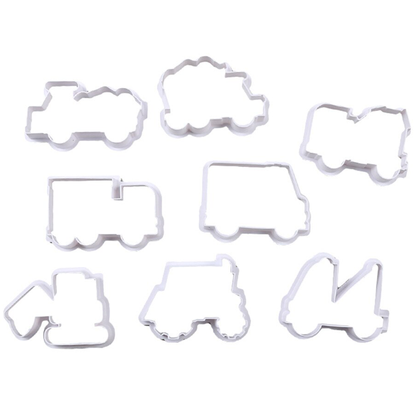Construction Vehicle Cookie Cutter 8 Pcs Set - bakeware bake house kitchenware bakers supplies baking