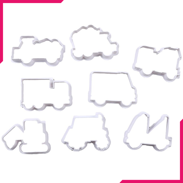 Construction Vehicle Cookie Cutter 8 Pcs Set - bakeware bake house kitchenware bakers supplies baking