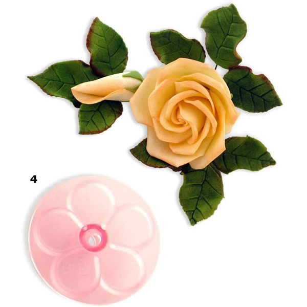 Roses Pink Flower Fondant 6 Pcs Cutter Set - bakeware bake house kitchenware bakers supplies baking