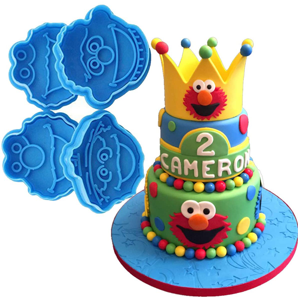 3D Sesame Street Elmo Biscuit Cookie Cutter - bakeware bake house kitchenware bakers supplies baking