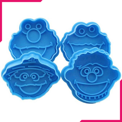3D Sesame Street Elmo Biscuit Cookie Cutter - bakeware bake house kitchenware bakers supplies baking