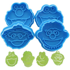 3D Sesame Street Elmo Biscuit Cookie Cutter - bakeware bake house kitchenware bakers supplies baking