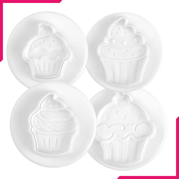 Cupcake Ice Cream Plunge Cutter 4 Pcs - bakeware bake house kitchenware bakers supplies baking