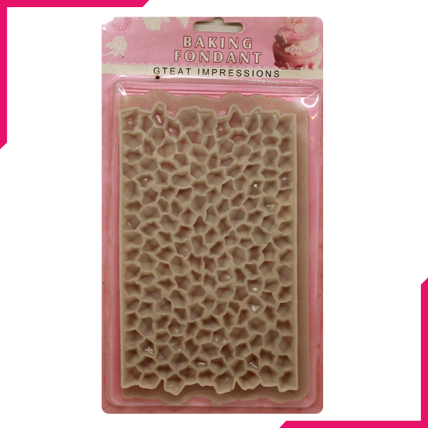 Silicone Honey Comb Maze Fondant Mold - bakeware bake house kitchenware bakers supplies baking