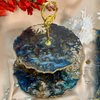 Handmade Resin Art Peacock 2 Tier Platter