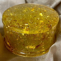 Handmade Resin Art Small Jewellery Box Clear Gold