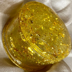 Handmade Resin Art Small Jewellery Box Clear Gold