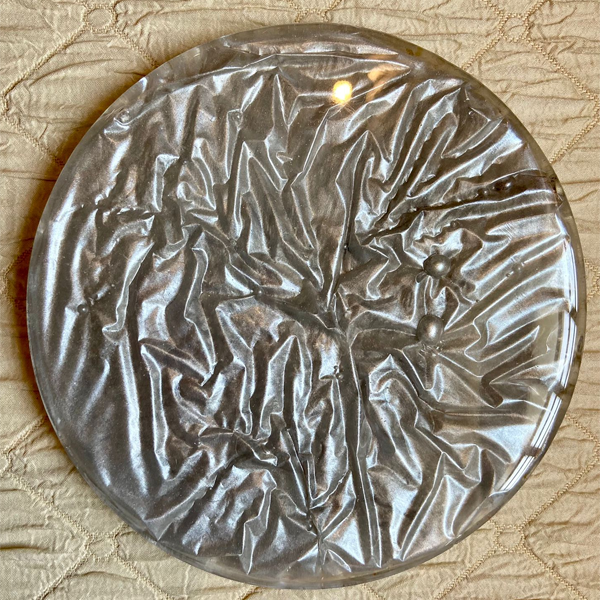 Handmade Resin Art Platter 6"