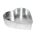 Heart Cake Mold Silver 6 x 6 Inch