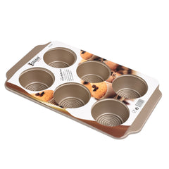 Elegant Non-stick 6 Cavity Muffin Tray