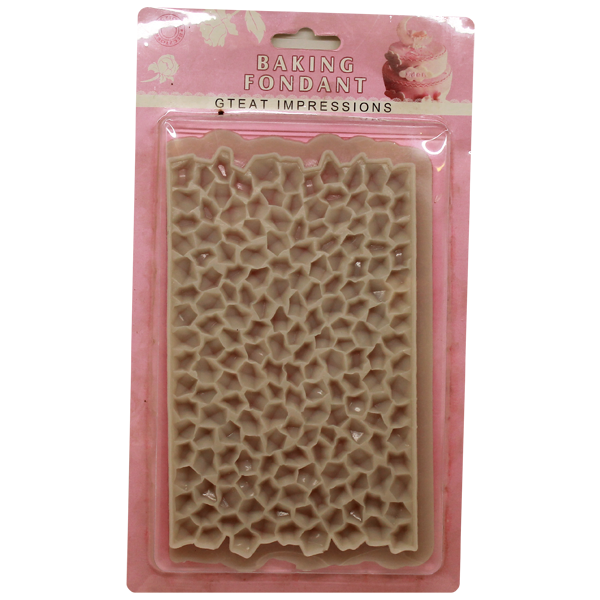 Silicone Honey Comb Maze Fondant Mold - bakeware bake house kitchenware bakers supplies baking