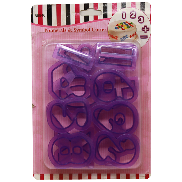 Numerals & Symbol Cutter - bakeware bake house kitchenware bakers supplies baking