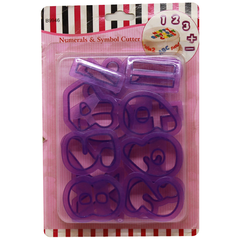 Numerals & Symbol Cutter - bakeware bake house kitchenware bakers supplies baking
