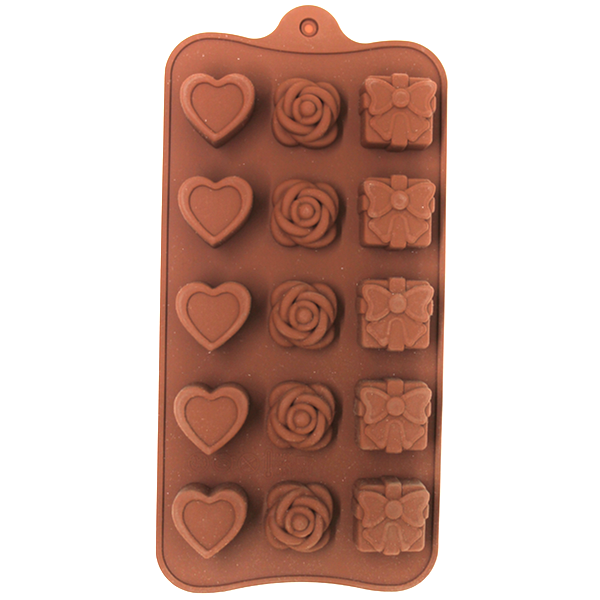 Chocolate Mold Heart, Rose & Gift - bakeware bake house kitchenware bakers supplies baking
