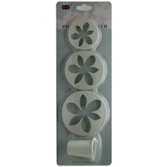 4 Pcs Fondant Plunge Cutter Decorating Tool - bakeware bake house kitchenware bakers supplies baking