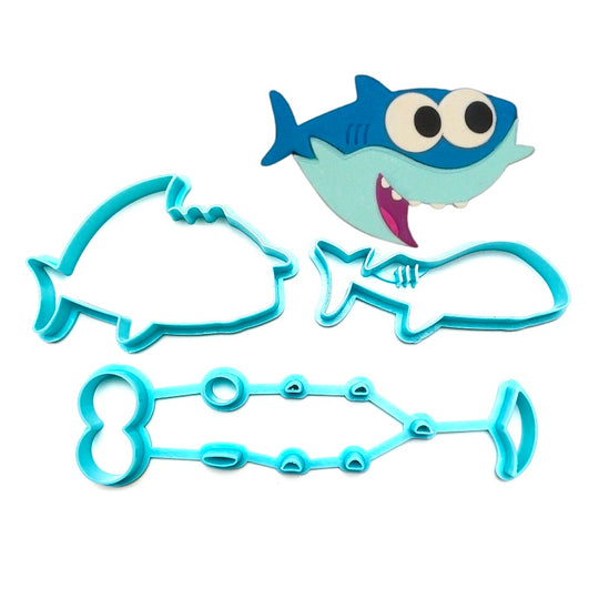 Baby Shark Fondant Cutter Set