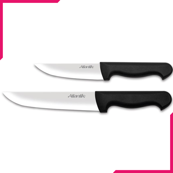 Pirge Atlantik Knife Set of 2 pcs Black - bakeware bake house kitchenware bakers supplies baking