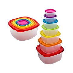7 Pieces Home Food Storage Container Square - bakeware bake house kitchenware bakers supplies baking